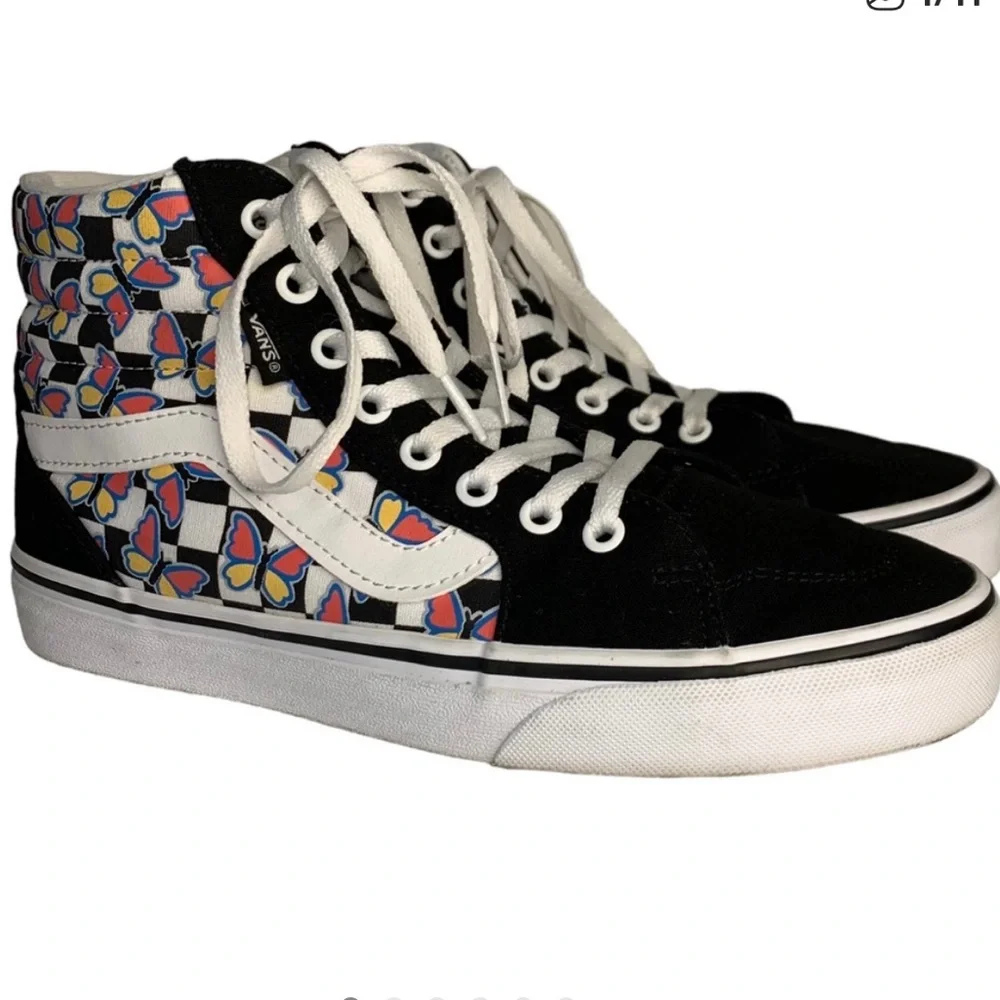 VANS‎ Women 8.5 Filmore Checkerboard Butterfly High-Top Lace Up Sneakers Shoes